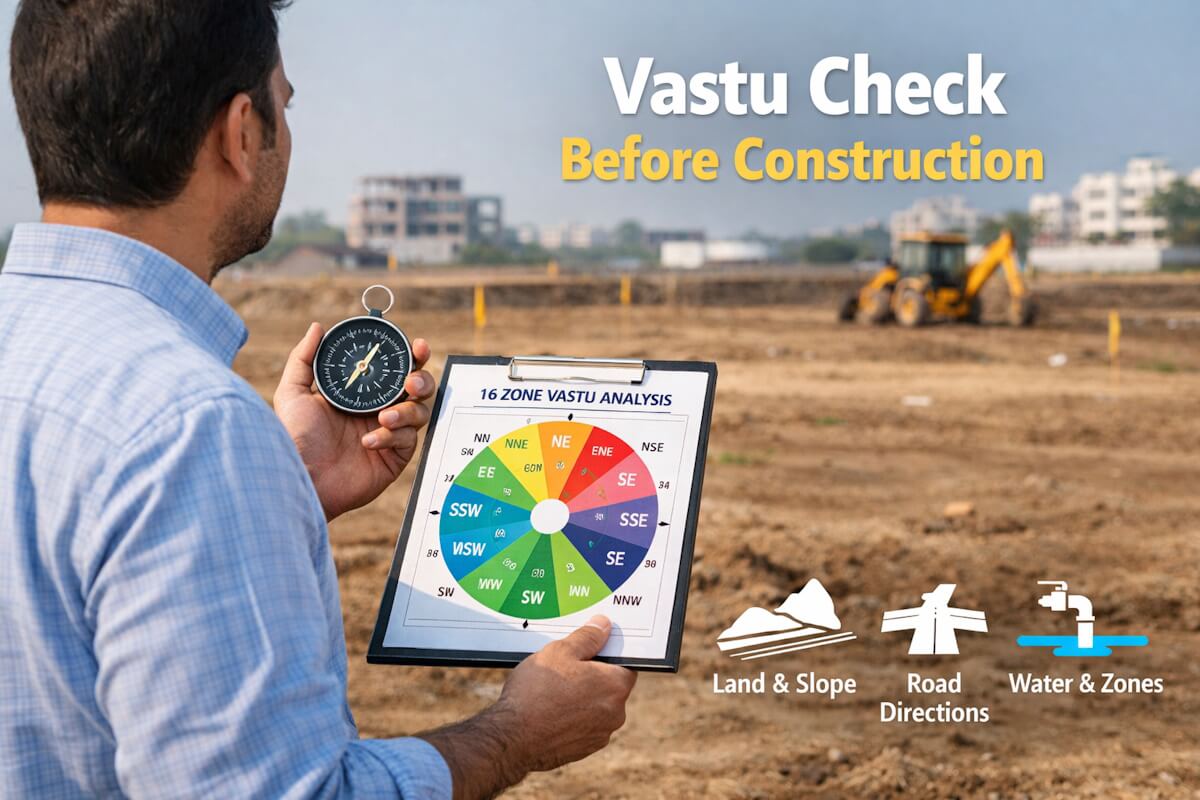16 Zone Vastu for Plots Before Construction – What to Check