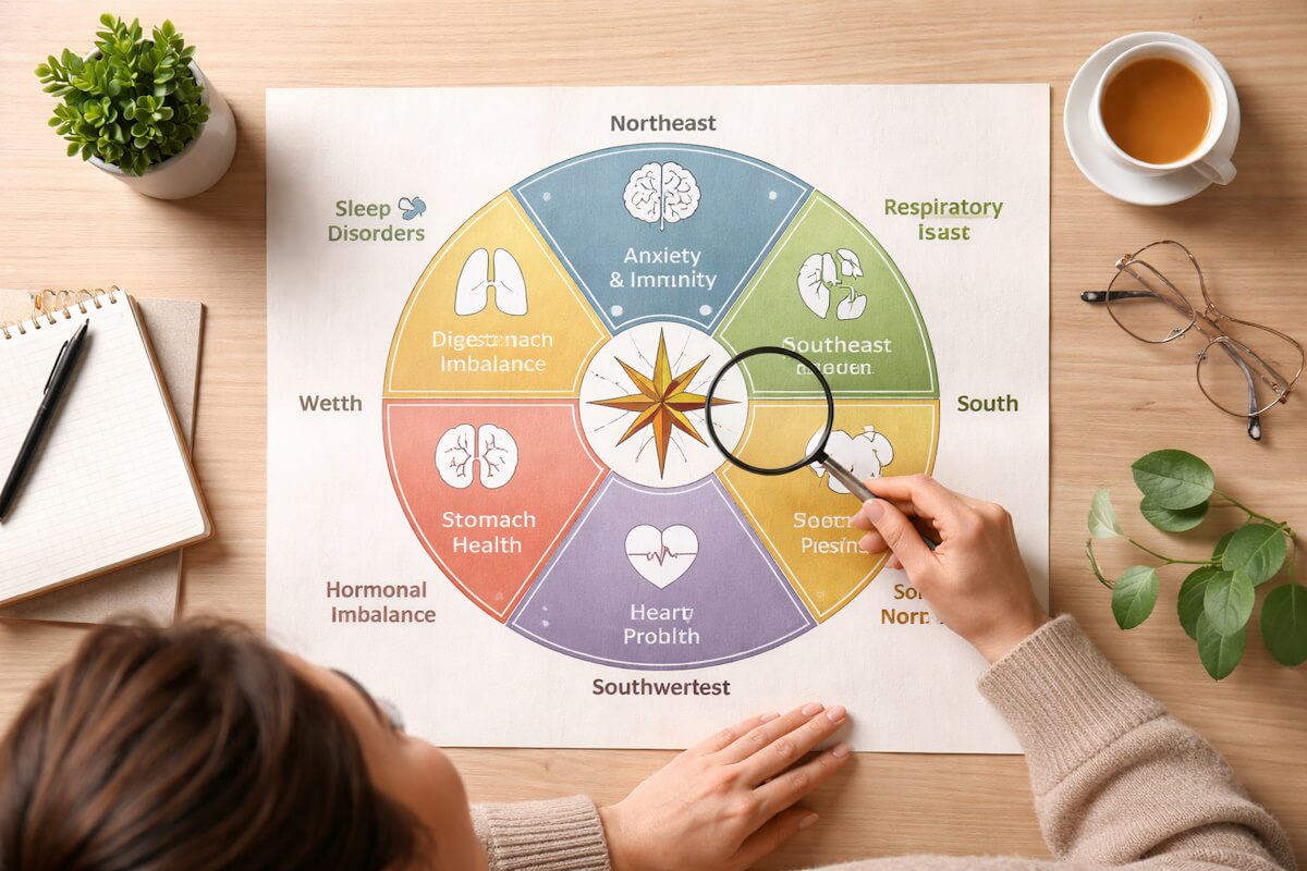 Health Issues and Their Connection to Specific Vastu Zones