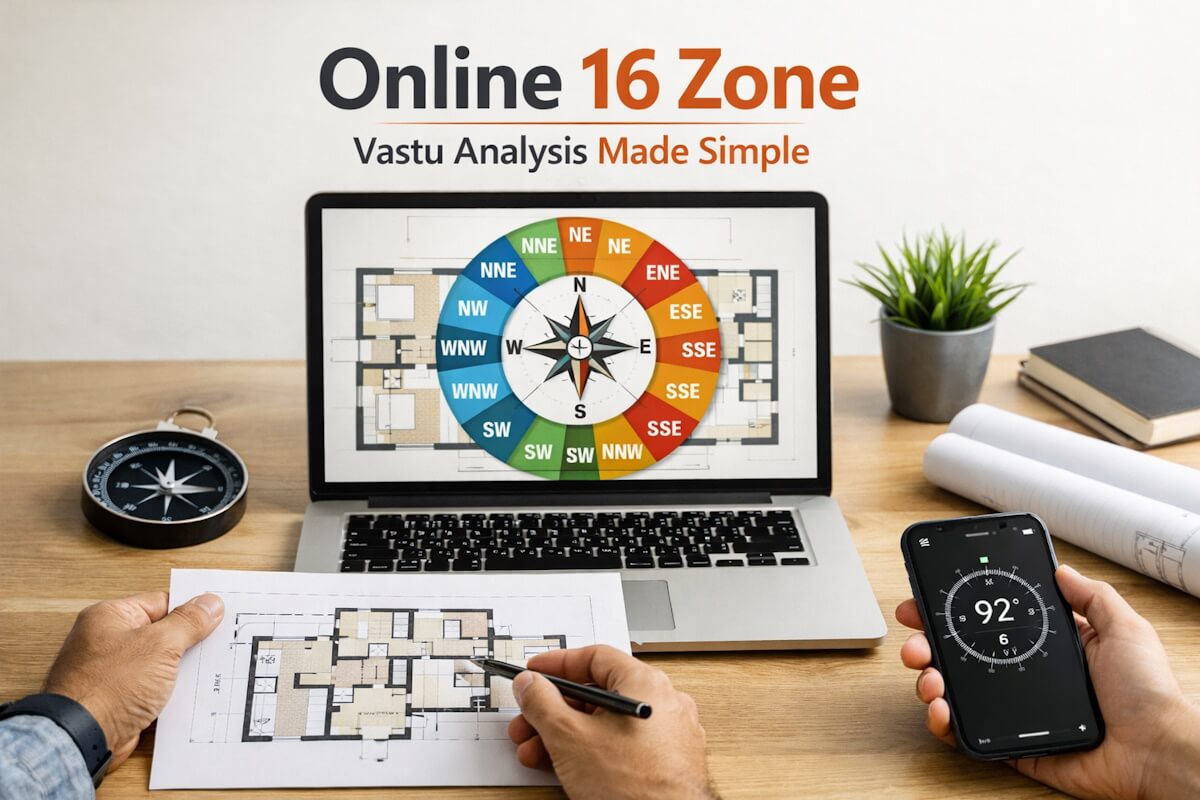 How Online 16 Zone Vastu Analysis Works