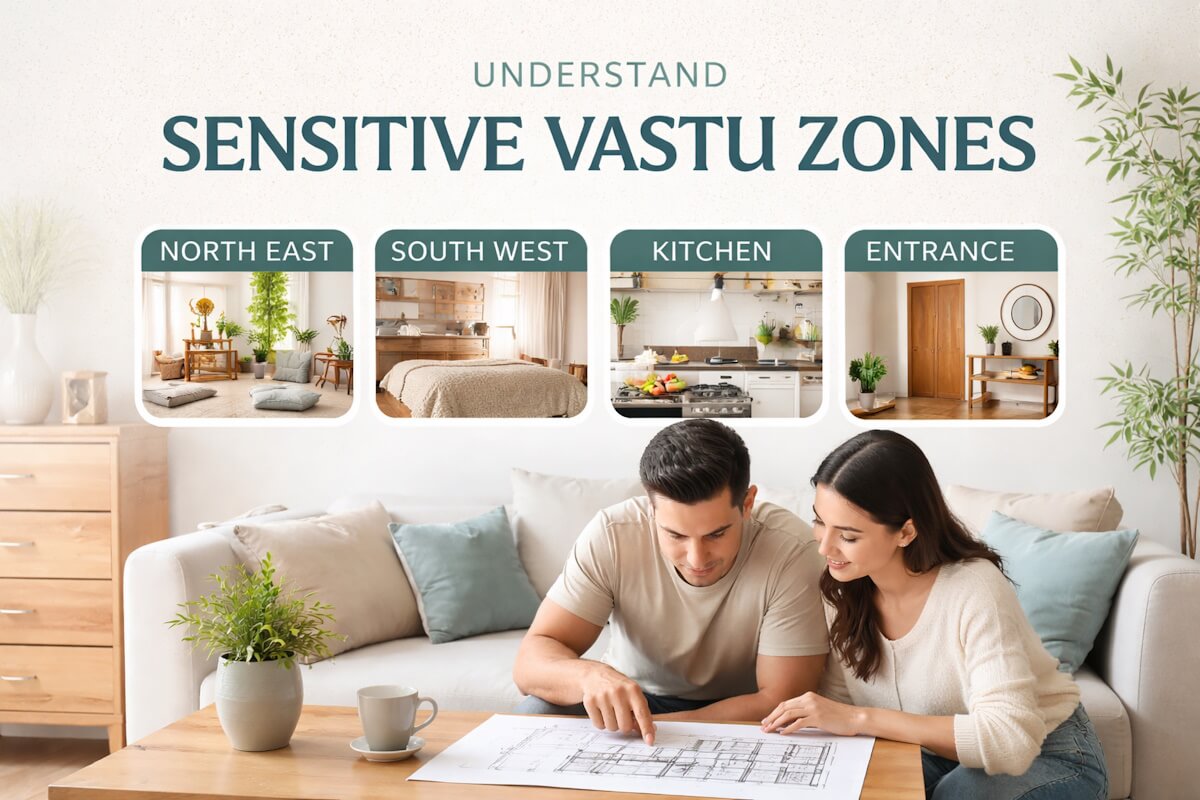 most sensitive vastu zones in a home