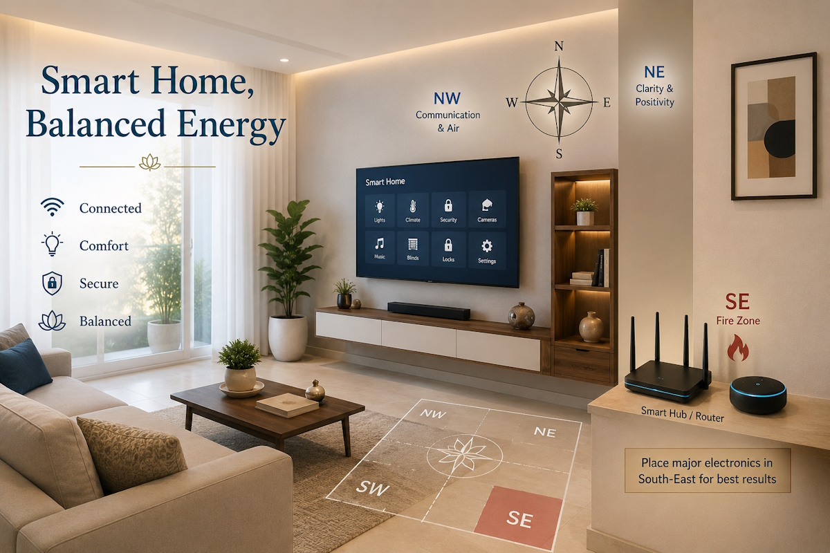 Vastu for Smart Homes: How to Place IoT Devices for Better Energy, Comfort, and Balance