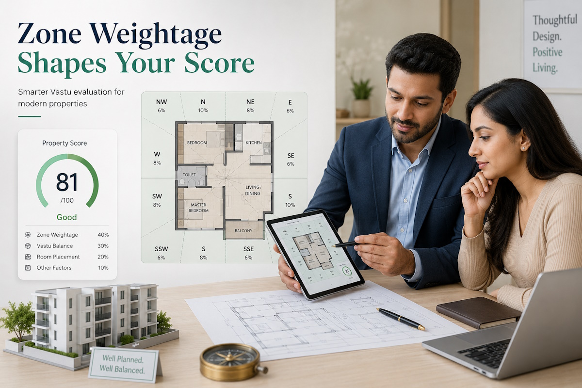 Vastu Score Calculator: How Zone Weightage Can Change Your Property’s Overall Score